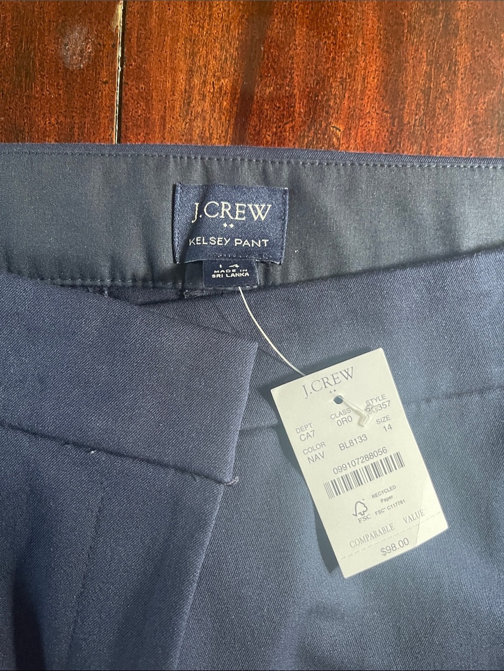 J. Crew Kelsey Pant - Navy Blue Women's